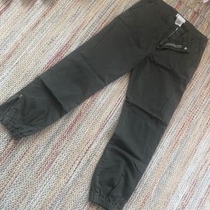 Army green chino pants
